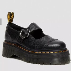 Dr. Martens Addina flower buckle platform mary jane shoe